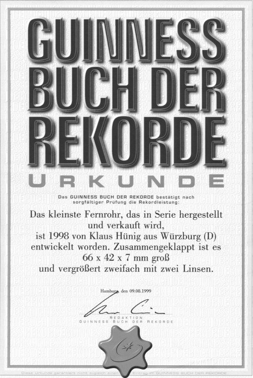 Lornetka AstroMedia z rekordem Guinnessa !