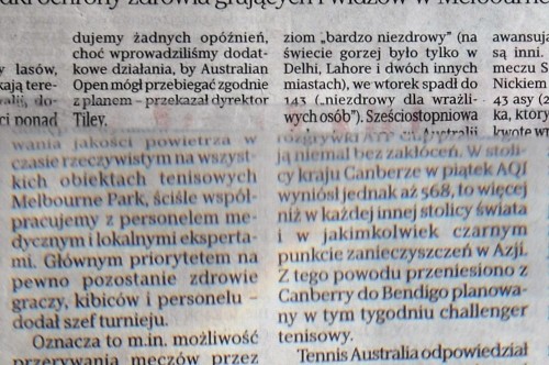 Czytanie przez soczewkę Fresnela