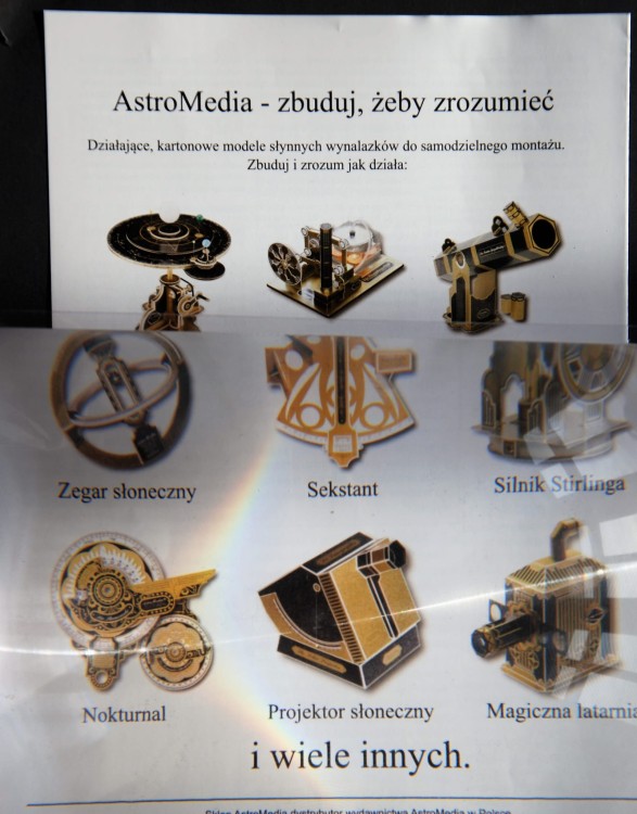 Obraz przez soczewkę Fresnela