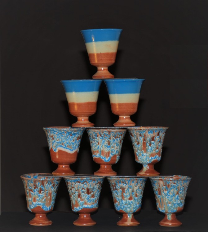 Kubek sprawiedliwości pitagorasa - przykładowe wzory.