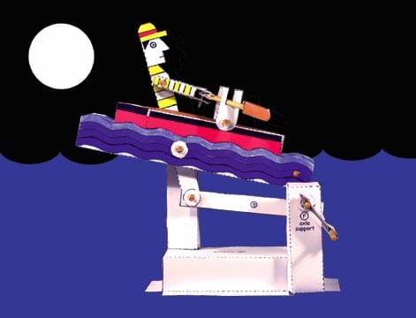 Wioślarz - mechaniczny teatrzyk