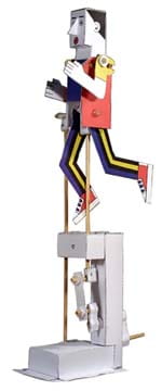 Biegacz - mechaniczny teatrzyk