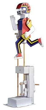 Biegacz - mechaniczny teatrzyk