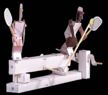 Tenisista- mechaniczny teatrzyk