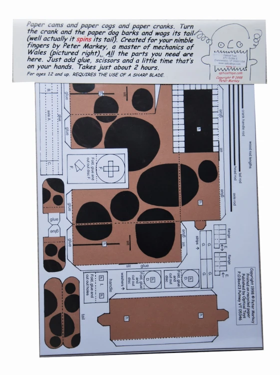 Mechaniczny pies - mechaniczny teatrzyk