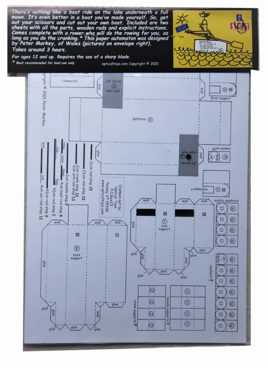 Wioślarz - mechaniczny teatrzyk