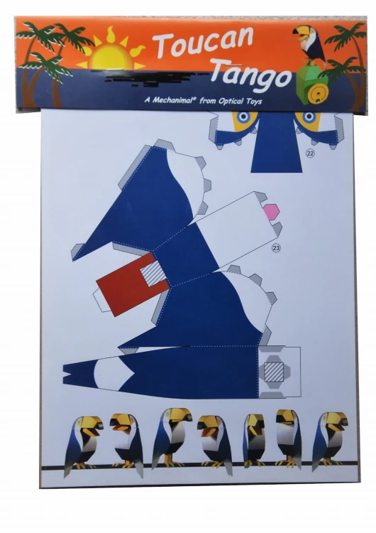 Tańczący tukan - mechaniczny teatrzyk