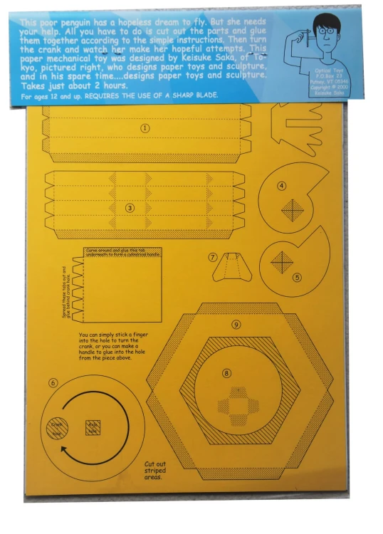 Pingwin nielot - mechaniczny teatrzyk