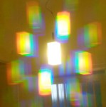 widok przez mini kalejdoskop Twinky