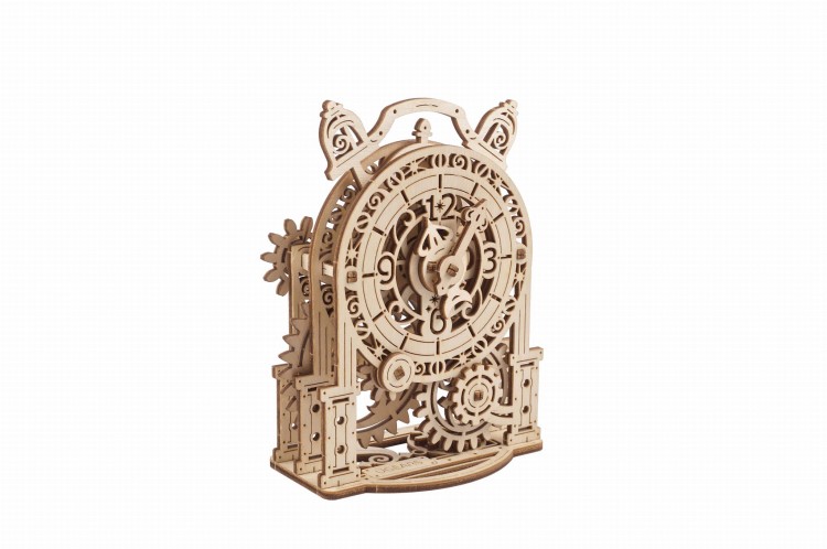 Vintage Budzik dekoracyjny model DIY od UGEARS