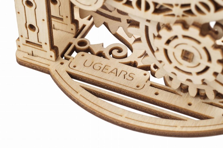 Vintage Budzik dekoracyjny model DIY od UGEARS