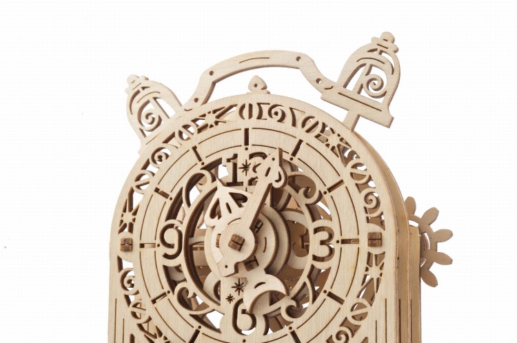 Vintage Budzik dekoracyjny model DIY od UGEARS