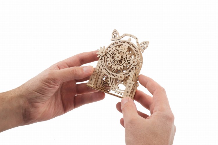 Vintage Budzik dekoracyjny model DIY od UGEARS