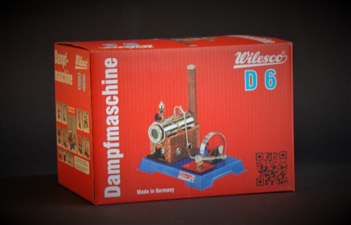 Maszyna parowa Wilesco D6; wygląd opakowania