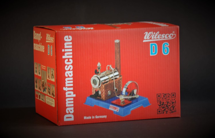 Maszyna parowa Wilesco D6; wygląd opakowania