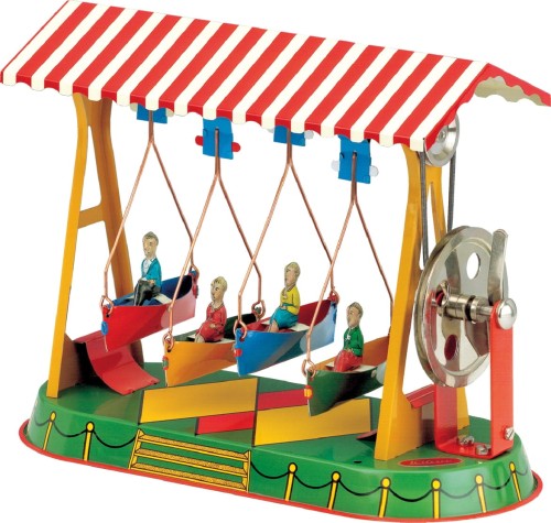 Huśtawka z łódkami - model napędzany maszyną parową Wilesco (id: 335)