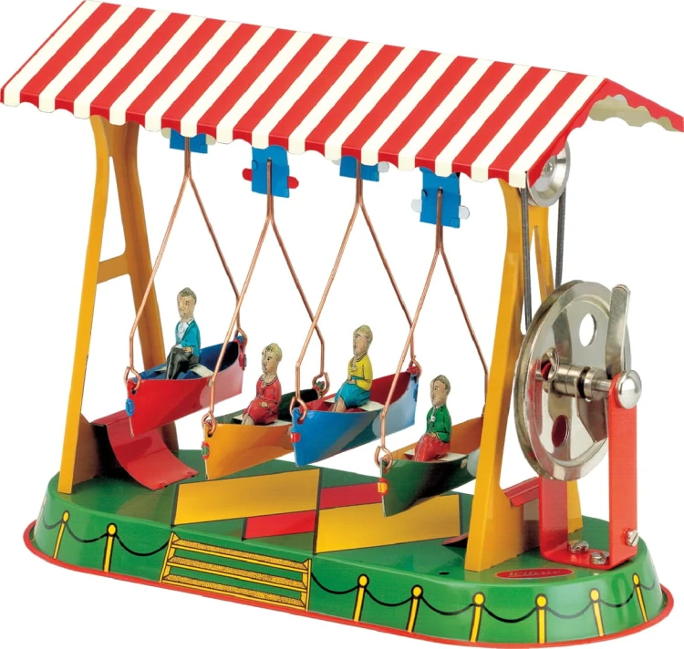 Huśtawka z łódkami - model napędzany maszyną parową Wilesco (id: 335)