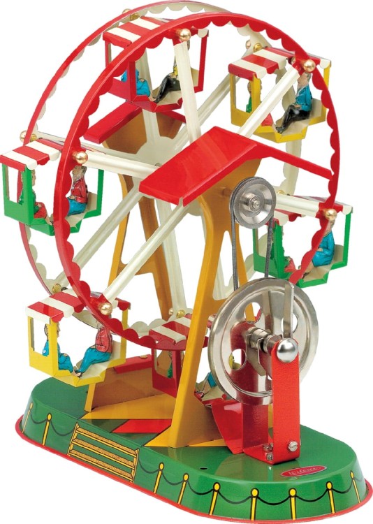 Karuzela diabelski młyn - model napędzany maszyną parową Wilesco (id: 336)