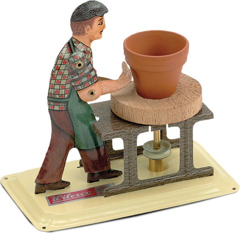 Garncarz - model napędzany maszyną parową Wilesco (id: 343)