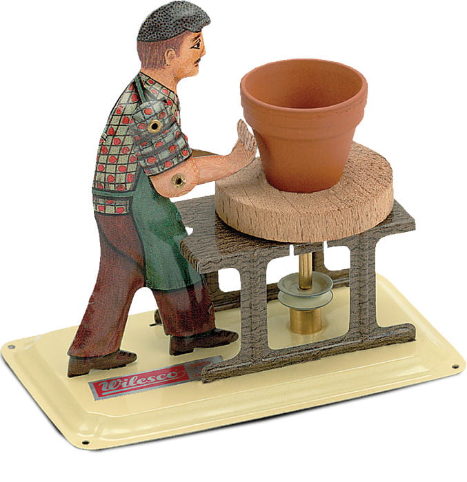 Garncarz - model napędzany maszyną parową Wilesco (id: 343)