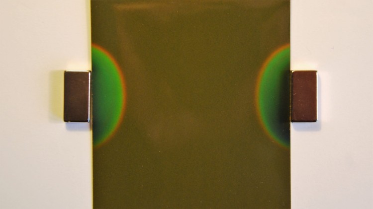 Folia MTX - przykład wizualizacji pola magnetycznego