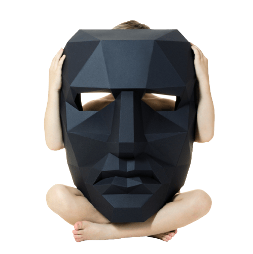 Maska - ozdoba na ścianę 3D