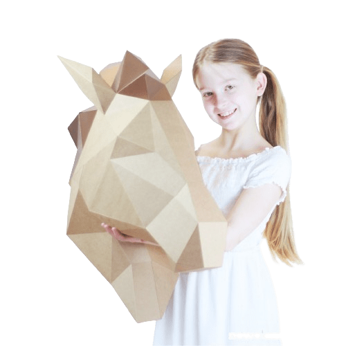 KON - rzeżba 3d; ozdoba na ścianę