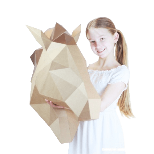 KON - rzeżba 3d; ozdoba na ścianę