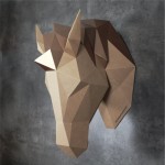 KON - rzeżba 3d; ozdoba na ścianę