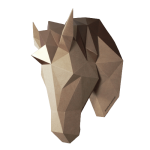 KON - rzeżba 3d; ozdoba na ścianę