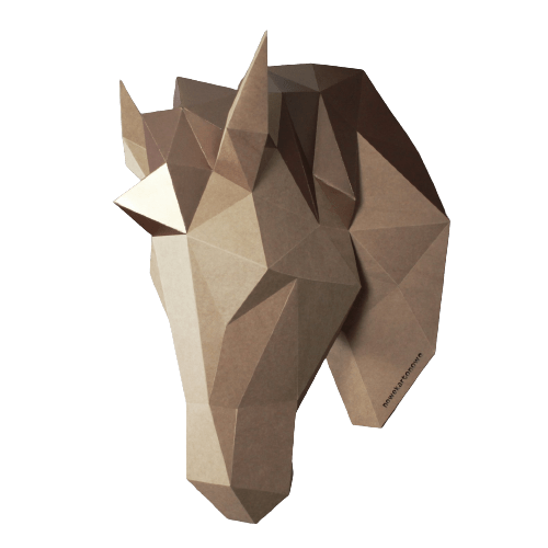 KON - rzeżba 3d; ozdoba na ścianę