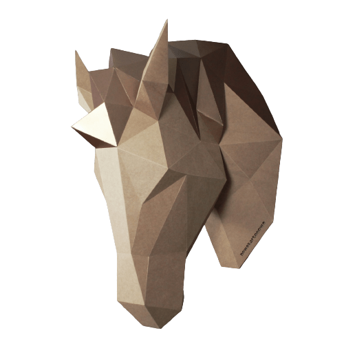 KON - rzeżba 3d; ozdoba na ścianę