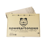 Duży kot - rzeżba z kartonu DIY - zawartość zestawu.