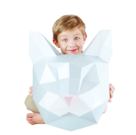 Duży kot - rzeżba z kartonu DIY