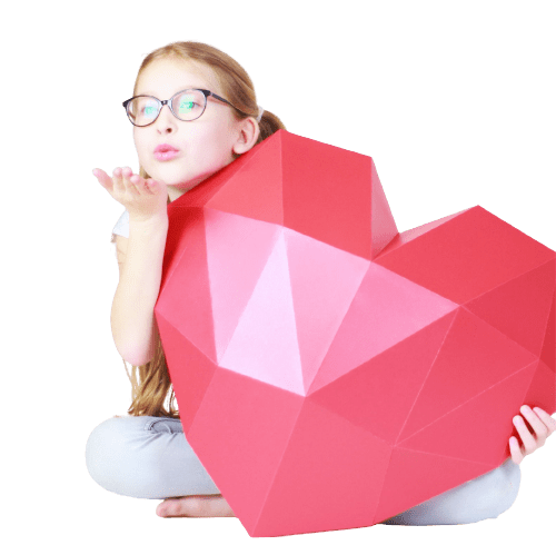 Ogromne serce - ozdoba 3D