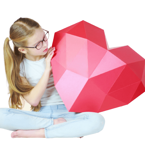 Ogromne serce - ozdoba 3D