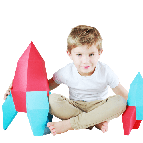 Dwie rakiety - kartonowy model dla dziecka