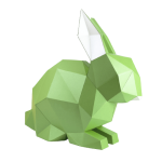 Zając wielkanocny - kartonowa figurka DIY