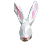 Ogromny zając - kartonowa figurka DIY