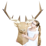 nowekartonowe Jeleń - ozdoba na ścianę 3D