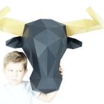 Byk- ozdoba na ścianę 3D