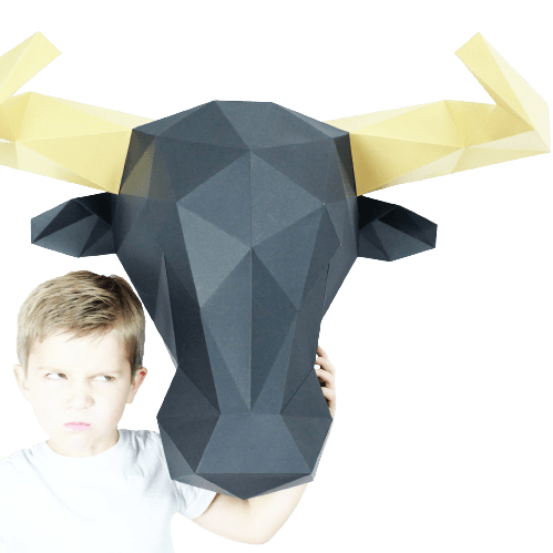 Byk- ozdoba na ścianę 3D