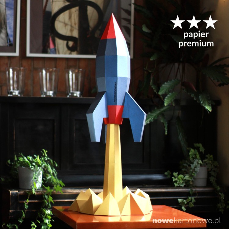 Rakieta Deluxe - kartonowy model 3D  od NoweKartonowe