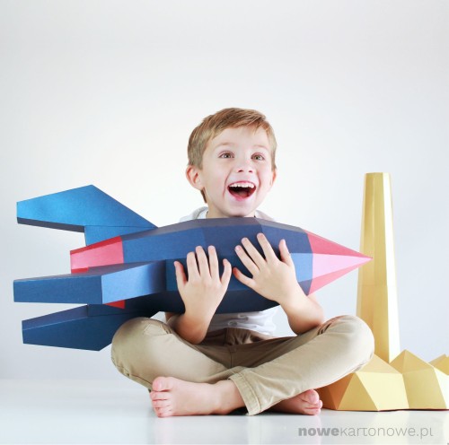 Rakieta Deluxe - kartonowy model 3D  od NoweKartonowe