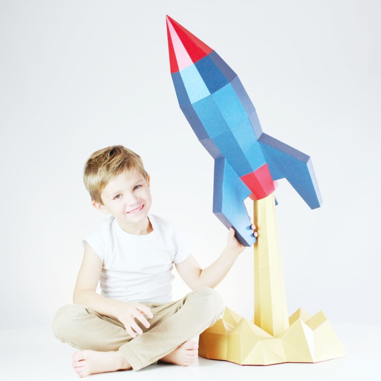 Rakieta Deluxe - kartonowy model 3D  od NoweKartonowe