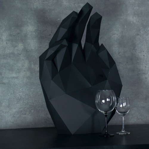 Kartonowa stojąca rzeźba 3D - dłoń nowekartnowe