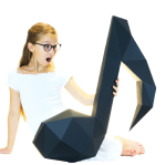 Nutka - rzeźba 3d od nowekartonowe