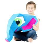 Słonik - kartonowa figurka DIY