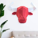 Bykczek- ozdoba na ścianę 3D