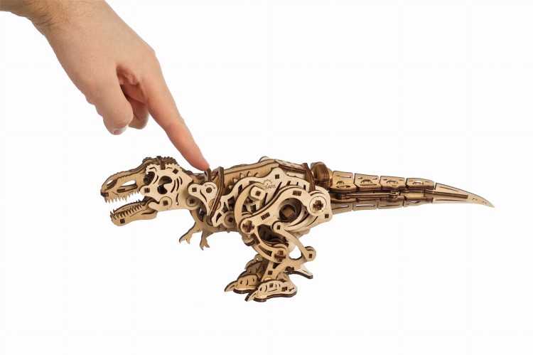 Tyranozaurus Rex - drewniany ruchomy model DIY Ugears